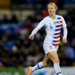 Becky Sauerbrunn of USA during match between Spain and USA at Rico Perez Stadium in Alicante^ Spain on January 22 2019.