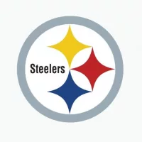 Pittsburgh Steelers - sports editorial vector logo is printed on white paper.