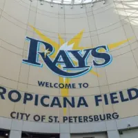 Tropicana Field where the Tampa Bay Rays play baseball. St. Petersburgh^ Florida^ USA-April 27^ 2024