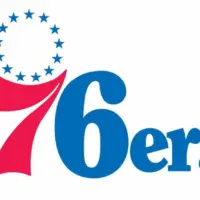 Philadelphia 76ers Logo in white background