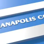 Indianapolis Colts American football team uniform colors. Template for presentation or infographics. Silver letters of team name. 3D render. 3D Illustration