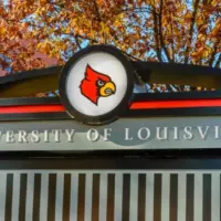 The University of Louisville (UofL) is a public university in Louisville^ Kentucky. The University of Louisville has an enrollment of about 23 thousand students. LOUISVILLE^ KY^ USA - NOV. 20^ 2016