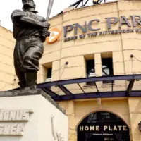 Set on the Allegheny River^ PNC Park is the home of Major League Baseball's Pittsburgh Pirates. Pittsburgh^ PA^ USA - August 5^ 2024