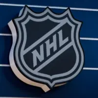 The NHL Logo is seen on the facade of a building. San Francisco^ CA - Sept 1 2025