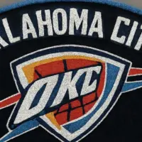 OKLAHOMA CITY THUNDER CHENILLE ALL IN RHINESTONES AS PATCH