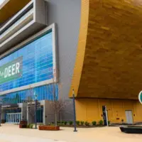 Fiserv Forum Exterior View at daytime Milwaukee^ WI^ USA - 05-01-2025