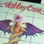 Closeup of isolated vinyl record album Dr Feelgood of rock metal band Motley Crue