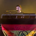 Mike Shinoda^ singer of Linkin Park at Download (heavy metal music festival) on June 22^ 2017 in Madrid^ Spain.