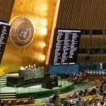 11th Emergency Special Session of the General Assembly 2nd day at UN Headquarters in New York on February 23^ 2023