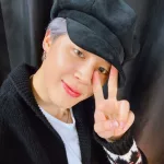 Jimin of BTS backstage at show