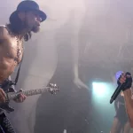 Perry Ferrell and Dave Navarro of Jane's Addiction performs on stage in Bridgeport^ CT. Bridgeport^ Connecticut - July 23^ 2013