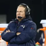 New England Patriots head coach Bill Belichick stands on the sidelines against the New York Jets at MetLife Stadium on November 22^ 2012 in East Rutherford^ New Jersey.