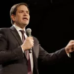 Marco Rubio speaks at a rally at the Texas Station Gambling Hall & Hotel on February 21^ 2016 in North Las Vegas^ Nevada.