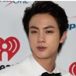 Jin of boy band BTS arrives for the KIIS FM's iHeartRadio Jingle Ball at the Forum Los Angeles in Inglewood^ CA Los Angeles^ California / USA - December 6 2019