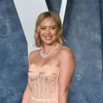 Hilary Duff at the 2023 Vanity Fair Oscar Party at the Wallis Annenberg Center. BEVERLY HILLS^ CA. March 12^ 2023