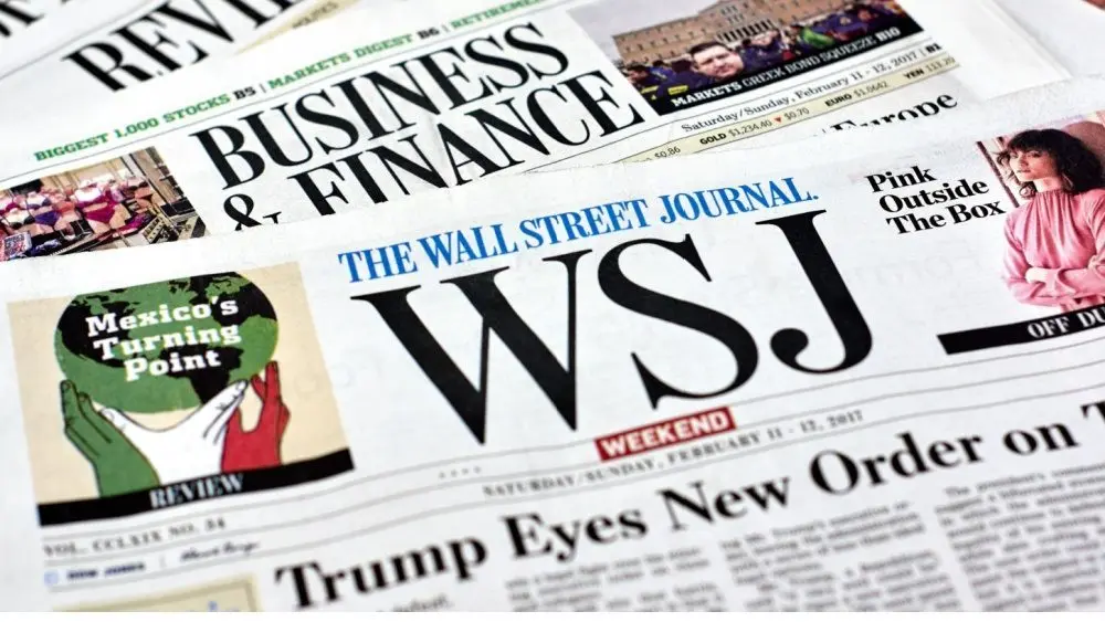 The Wall Street Journal Newspaper. The Wall Street Journal Is an American international daily newspaper.
