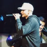 Kane Brown performs on stage during Chris Young's Losing Sleep 2018 World Tour at Infinite Energy Center. DULUTH^ GA^ USA - FEBRUARY 15TH^ 2018