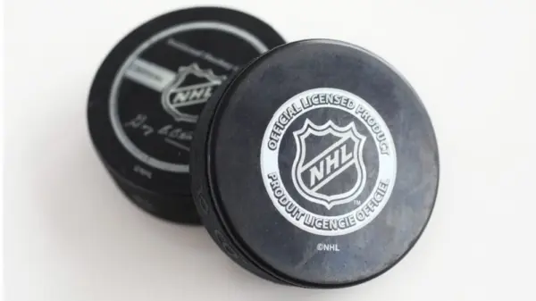 Official licensed hockey puck for NHL^ National hockey league