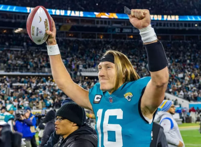 Jaguars QB Trevor Lawrence at TIAA BANK FIELD JACKSONVILLE FLORIDA