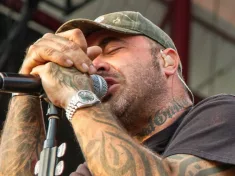 Staind frontman Aaron Lewis at the Rockstar Uproar Festival on September 25^ 2012 in Nampa^ Idaho.