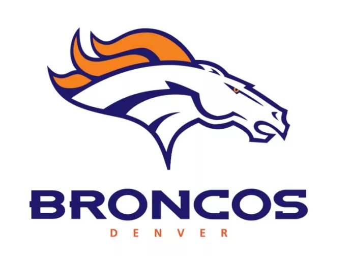 Denver Broncos NFL professional American football team/ logo on white background