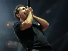 Vocalist Serj Tankian of System Of A Down at Rock in Rio 2015 in Rio de Janeiro^ Brazil. September 25^ 2015.