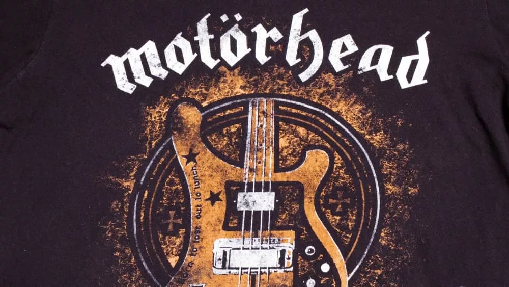 vinatge gildan motorhead lemmy tshirt from the 1990s. Tour Rock Tee Graphic. rock and roll merchandise