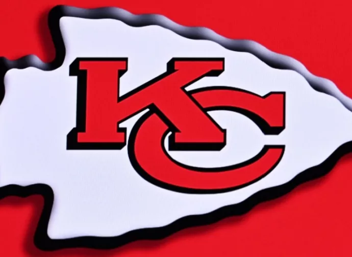 Kansas City Chiefs logo on red background