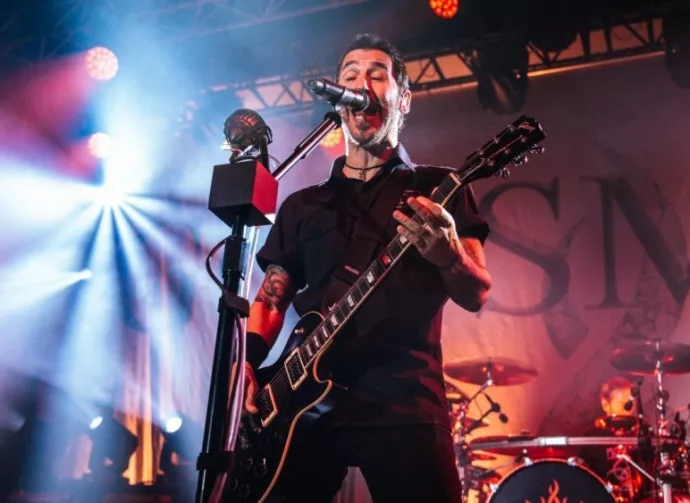 Singer/guitarist Sully Erna from Godsmack perform live at Manchester Academy Uk. Manchester^United Kingdom^ 9th october 2022
