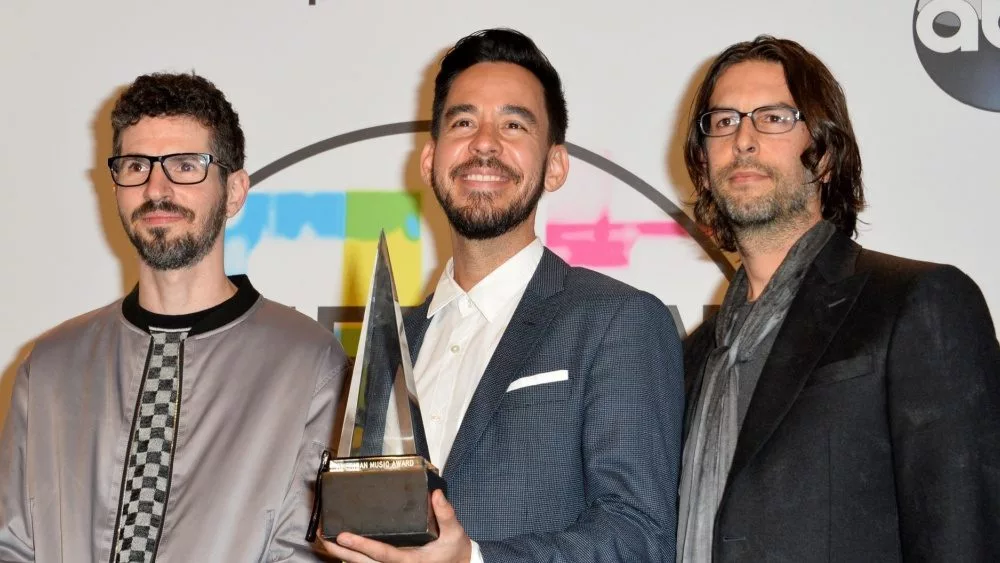 Linkin Park at the 2017 American Music Awards at the Microsoft Theatre LA Live LOS ANGELES^ CA - November 19^ 2017