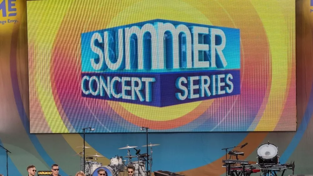 On stage at ABC Good Morning America summer concert at Central Park New York^ NY - July 15^ 2022
