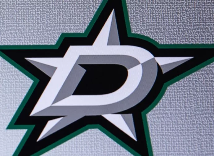 LOGO OF NHL Franchise Dallas Stars. on GREY background