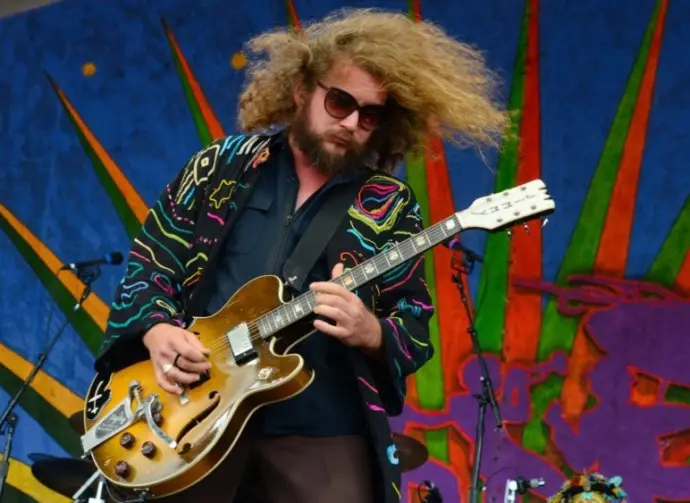 Jim James of My Morning Jacket performs at the 2016 New Orleans Jazz and Heritage Festival. New Orleans^ LA - April 29^ 2016