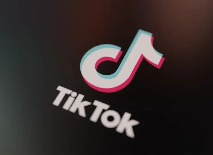 Tik Tok icon. tik tok application. Tiktok Social media network. closeup tiktok logo Wonosobo^ Jawa Tengah^ 23 July 2023