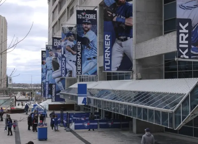 Rogers Centre in Toronto home of the Toronto Blue Jays baseball team - TORONTO^ ONTARIO CANADA - APRIL 15^ 2024
