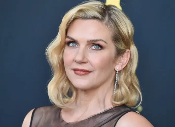 Rhea Seehorn arrives for HCA TV Awards on August 13^ 2022 in Beverly Hills^ CA.