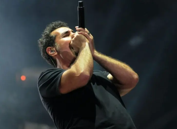 Vocalist Serj Tankian of System Of A Down during presentation at Rock in Rio 2015 in Rio de Janeiro^ Brazil. Rio de Janeiro^ September 25^ 2015