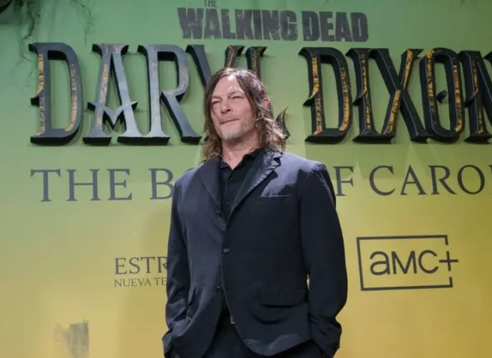 Norman Reedus attend the photocall Premiere to the "The Walking Dead: Daryl Dixon" at Plaza de Callao on October 02^ 2024 in Madrid^ Spain.