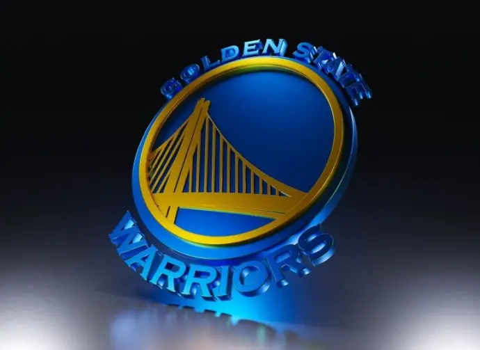 Golden State Warriors logo. 3D render