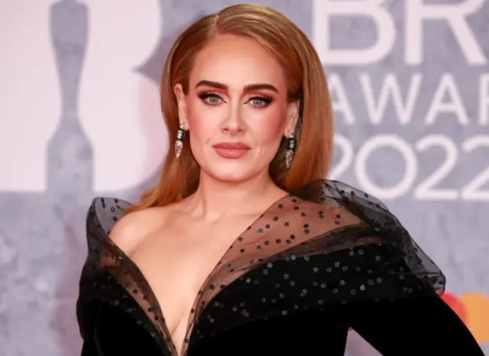 Adele attends The BRIT Awards 2022 at The O2 Arena on February 08^ 2022 in London^ England. London^ United Kingdom - February 08^ 2022