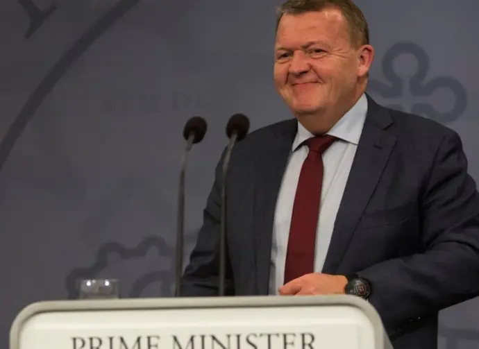Danish Prime Minister Lars Loekke Rasmussen in Copenhagen^ Denmark - April 09^ 2018