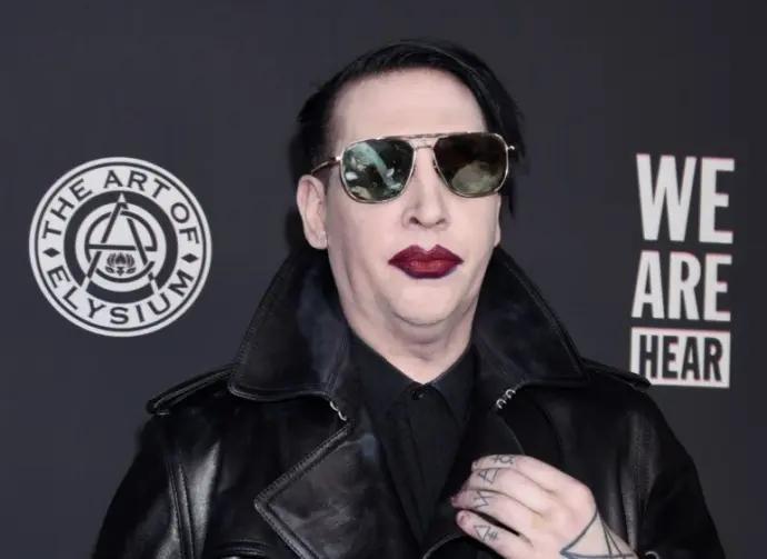 Marilyn Manson arrives to The Art of Elysium 13th Annual Black Tie Artistic Experience "HEAVEN" on January 4^ 2020 in Hollywood^ CA