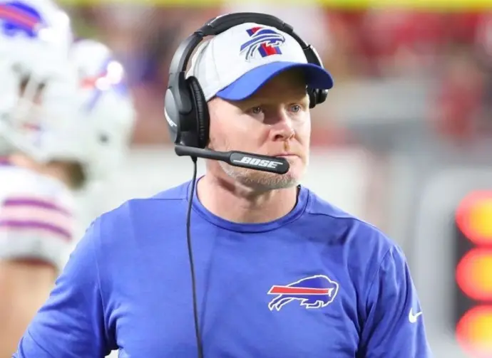 Sean McDermott during an NFL game at Raymond James Stadium. Dec 12^ 2021; Tampa^ FL USA