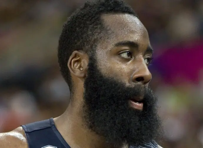 ames Harden of USA Team at FIBA World Cup basketball match between USA and Mexico^ final score 86-63^ on September 6^ 2014^ in Barcelona^ Spain.