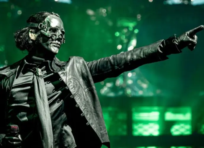 Ghost performs on stage at the Wells Fargo Center during the Skeletour World Tour. Philadelphia^ PA USA - July 19^ 2025