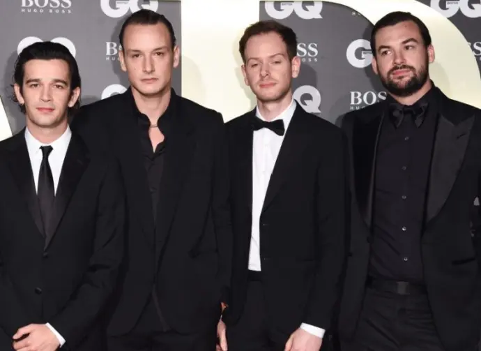 The 1975 arriving for the GQ Men of the Year Awards 2019 in association with Hugo Boss at the Tate Modern^ London. LONDON^ UK. September 03^ 2019