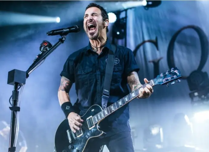 Singer and Guitarist Sully Erna from Godsmack perform live at Manchester Academy Uk. October 9^ 2022