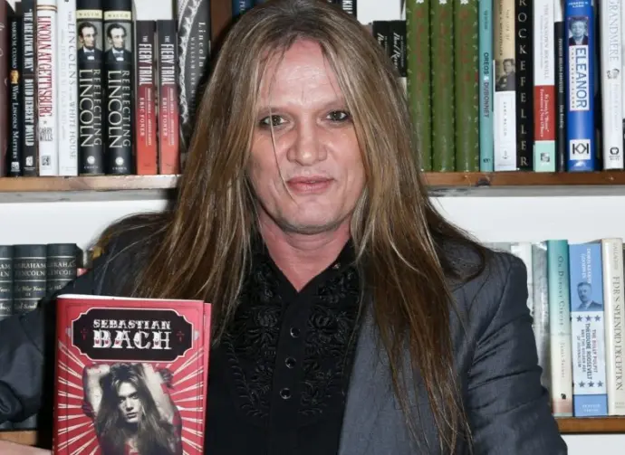 Singer Sebastian Bach signs copies of his book "18 and Life on Skid Row" at Book Revue on December 5^ 2016 in Huntington^ New York.