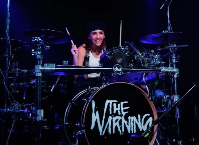 The Warning (Mexican hard rock band from Monterrey) perform on stage at La Nau on June 17^ 2023. BARCELONA SPAIN