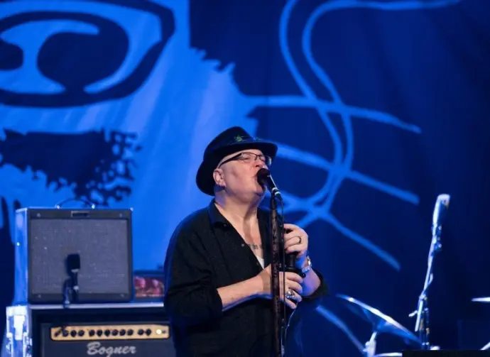 Blues Traveler performs in Fort Lauderdale^ Florida on November 16^ 2024.